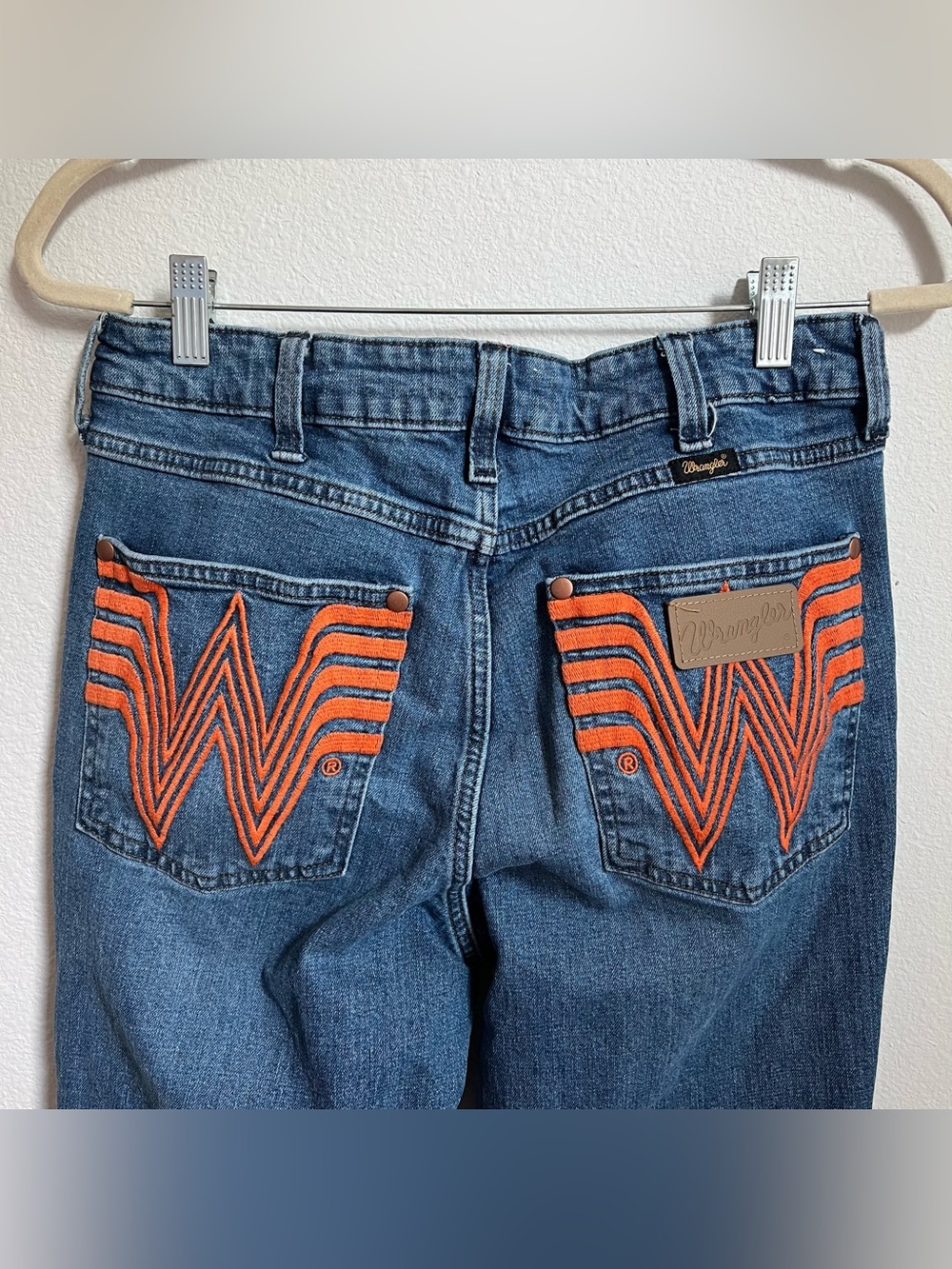 Wrangler x Whataburger Collab Limited Edition Blue Jeans Flare Style - Picture 10 of 14